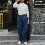 Wiaofellas  -  Korean Fashion Turtleneck Slim Sweaters Mens Casual Solid Color Bottoming Knit Tops Men Spring Fall Stylish Long Sleeve Sweater