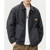 Wiaofellas  -  Spring and Autumn New Trendy Men's Fashion Laps Loose Work Jacket Men's High-end American Style Jacket