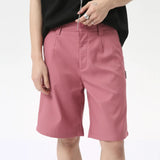 Wiaofellas  -  Simple New Men's Casual Shorts Loose Zippers Solid Color Straight Wide Leg Male Trousers Summer Fashion 