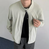 WIAOFELLAS  -  Simple Men's Jackets Stand Collar Thin Solid Color Quick-dry Casual Sun-protective Clothing Loose Male Coats Summer