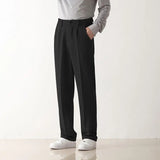 Wiaofellas  -  Anti-wrinkle-free Ironing Trousers for Men Slim Feet High-end Formal Suit Pants Casual Nine-point Pants