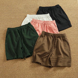 WIAOFELLAS  -  Summer American casual heavy asymmetrical elastic waist short pants men loose fashion high street sports fifth pants