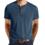 WIAOFELLAS  -  T Shirt for Men Summer Casual Solid Color Short Sleeve T Shirt for Man Polo Men High Quality Mens T-Shirts