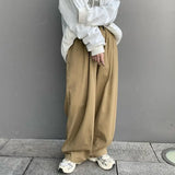 Wiaofellas  -  New High Street Casual Pants Retro Loose Pants Fashion Wide-leg Overalls Men's Casual Trousers Punk Pants