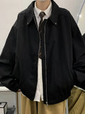 WIAOFELLAS  -  High-quality Fashion Handsome Spring Baseball Collar Business Casual Jacket Men's Youth Spring Coat Zipper Jacket C10