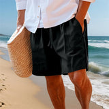 WIAOFELLAS  -  Men s Swim Shorts Quick Dry Beach Trunks with Mesh Lining Adjustable Drawstring Waistband for Summer Swimwear