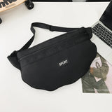 WIAOFELLAS  -  New simple mobile phone bag men's large-capacity shoulder bag fashion Messenger bag Harajuku style chest bag