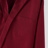 WIAOFELLAS  -  Men Shirt Solid Lapel Long Sleeve Loose Casual Men Clothing Korean Style Streetwear Pockets Fashion Tops Male Shirts