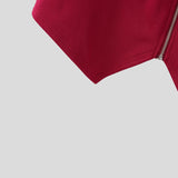 WIAOFELLAS  -  Men Tank Tops Solid Color Deep V Neck Sleeveless Zipper Male Vests Summer Streetwear Sexy Fashion Crop Tops Men