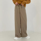Wiaofellas - Causal Men's Sweatpants New Loose Straight Pants Korean Fashion Drawstring Wide Leg Trousers Vintage Clothing 2Y8475