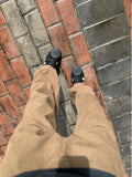 Wiaofellas  -  Brown Straight Leg Workwear Trousers Men Summer Loose Logging Sle High Street Vibe Knife  Casual Pants Youth Faion