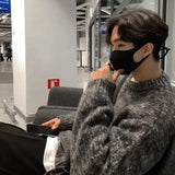 WIAOFELLAS  -  Lazy style high-end sweater for men's autumn and winter Japanese retro trendy brand design niche pullover knitted sweater
