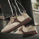 WIAOFELLAS  -  New Fashion Color Patchwork Comfortable Breathable Material Wear-resistant Flat Non-slip PVC Outsole All Match Casual Shoes