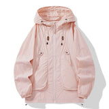 WIAOFELLAS  -  Summer Men's Outdoor Hooded Sun Protect Jackets Man Windbreaker Skin Coats Waterproof Jacket Fishing Rain Couple Camping Outwear