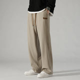 Wiaofellas  -  Casual Men's Autumn Winter Loose Fit Youthful Sle Sports Trendy Long Pants Cuffed Sweatpants Korean Version Teenager Brand