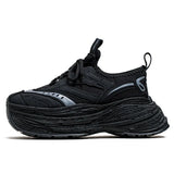 WIAOFELLAS  -  Autumn Men Casual Sneakers 7cm Chunky Platform Sports Shoes Brand Tennis Running Sneakers Male Breathable Outdoor Walking Shoes