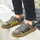 WIAOFELLAS  -  Fashion Classic Retro Men's Canvas Shoes Vintage Brand Canvas Sneakers Men Designer Skateboard Shoes Breathable Men Casual Shoes