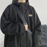 WIAOFELLAS  -  American Hooded Jacket Men's New Workwear Assault Jacket Men's Trendy and Handsome Functional Style Top