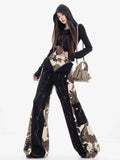 Wiaofellas  -  2000s American Vintage Pants Women Casual Y2k Clothing Thin Sportwear Y2k Clothing Retro Camouflage Trouser Casual Chic Harajuku