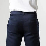 WIAOFELLAS  -  Spring Autumn New Men's Casual Elasticity Waist Pants Waterproof Solid Trousers Japanese Busines High Guality Long Pant For Male