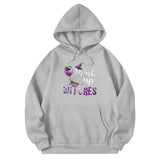 Wiaofellas  -  New Men's Pullover Hooded Print Long Sleeve Pocket Halloween Pattern Sweatshirt