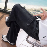 WIAOFELLAS  -  American Workwear Men's Spring and Autumn Style 2025 New Loose Straight Casual Wide-leg Pants