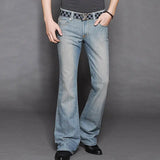 WIAOFELLAS  -  New Men's Jeans Slim Fit Versatile Jeans Flare Pants Retro Jeans Men's Straight Pants 27-38