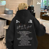 WIAOFELLAS  -  Autumn Goth Letter Printed Pullover Hoodies For Men New in Y2K Streetwear Fashion Sweatshirts Hip Hop Cotton Hoodie Tracksuit