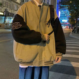 WIAOFELLAS  -  Baseball Jersey Men's New Oversized Loose Men's Casual Jacket Trendy Cotton Jacket