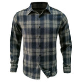 WIAOFELLAS  -  Autumn and Winter Thickened New Men's Shirts, European and American Long Sleeved Shirts