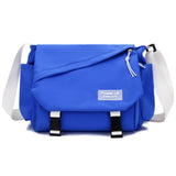 WIAOFELLAS  -  Men Oxford Crossbody Bags Travel Casual Top-handle Messenger Bag Outdoor Handbag Travel School Retro Zipper Shoulder Bag