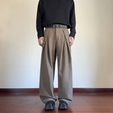WIAOFELLAS  -  Black Suit Pants Men Fashion Society Mens Dress Pants Korean Casual Wide Leg Pants Mens Office Formal Trousers Large Size 5XL
