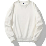 WIAOFELLAS  -  New Men's Autumn Velvet Sweatshirts Round Neck Solid Color Long Sleeved Tops Couples Coat Women Sweatshirt Casual Clothing MY542