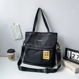 WIAOFELLAS  -  Messenger bag handbag large-capacity shoulder bag school hand carry school bag remedial handbag