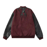 Wiaofellas  -  Men Fashion Casual Baseball Uniform Regular Rib Sleeves Wool Unisex University Baseball Men Jackets Brand Clothing Jacket