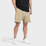 WIAOFELLAS  -  Cotton Summer Pants Men Breathable Light Cool Calf-Length Short Sweatpants 4/5 Straight Loose Casual Cropped Trousers