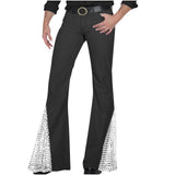 Wiaofellas  -  Men's Casual Vintage Spliced Chip Flared Pants