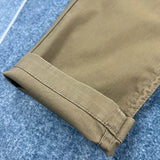 WIAOFELLAS  -  High-end cotton casual pants men's American retro small straight slim cargo pants