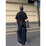 WIAOFELLAS  -  Baggy Cargo Jeans big pocket Trousers Male Denim Pants Wide Leg Pant women's Jeans Loose Casual Streetwear Hip Hop Harajuku