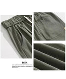 WIAOFELLAS  -  American high street workwear men spring and autumn new thin retro casual loose straight pants