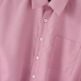 WIAOFELLAS  -  Men Shirt Solid Lapel Long Sleeve Lace Up Casual Men Clothing Loose Streewear Fashion Leisure Tops Male Shirts S-5XL
