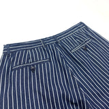 WIAOFELLAS  -  Striped slacks Loose straight cone slacks Hip hop niners wide leg striped slacks