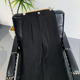 WIAOFELLAS  -  Black Suit Pants Men Slim Fit Social Mens Dress Pants Korean Casual Straight Pants Mens Office Formal Trousers Large Size 4XL