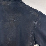 Wiaofellas  -  Worn scuffed and stained loose zippered hoodie