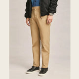 WIAOFELLAS  -  American European Spring Autumn New Fashion Men’s Solid Color Casual Trendy Straight Cotton Trousers Male Simple Pants Clothes