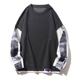 WIAOFELLAS  -  Men's Fake Two Piece Slim Fit Pullover, Autumn New Hoodie, American Fashion Street Top, Classic Hoodie Clothing