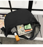 WIAOFELLAS  -  VC Minimalist Unisex Style Black Crossbody Bag Trend Lightweight Waterproof Nylon Messenger Bags for Men Versatile Shoulder Bag