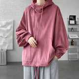 WIAOFELLAS  -  Autumn Stand Collar Hoodies Sweatshirts Men Woman Fashion Pink Black Khaki Hip Hop Hoody Male Brand Casual Loose Tops