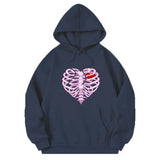 Wiaofellas  -  New Men's Pullover Hooded Print Long Sleeve Pocket Halloween Pattern Sweatshirt
