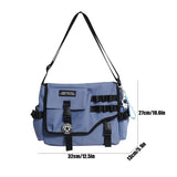 WIAOFELLAS  -  Women's Bag Messenger Korean Style Female Backpack College Large Capacity Versatile Shoulder Student School Postman Bags